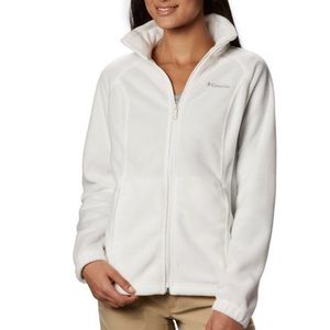 Columbia White zip! LIKE NEW